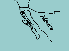 map of mexican coast